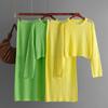 2026 Summer Casual Temperament Commuter Women Wear Y2k Harajuku Fashion New Hollow Knit Long Skirt Trend Simple Two-Piece Skirt