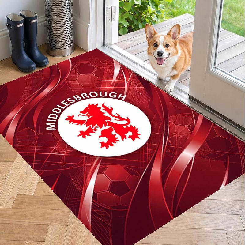 Soft Floor Carpet Middlesbrough FC Pattern Area Rug Decorative Mat For Home Room Decoration