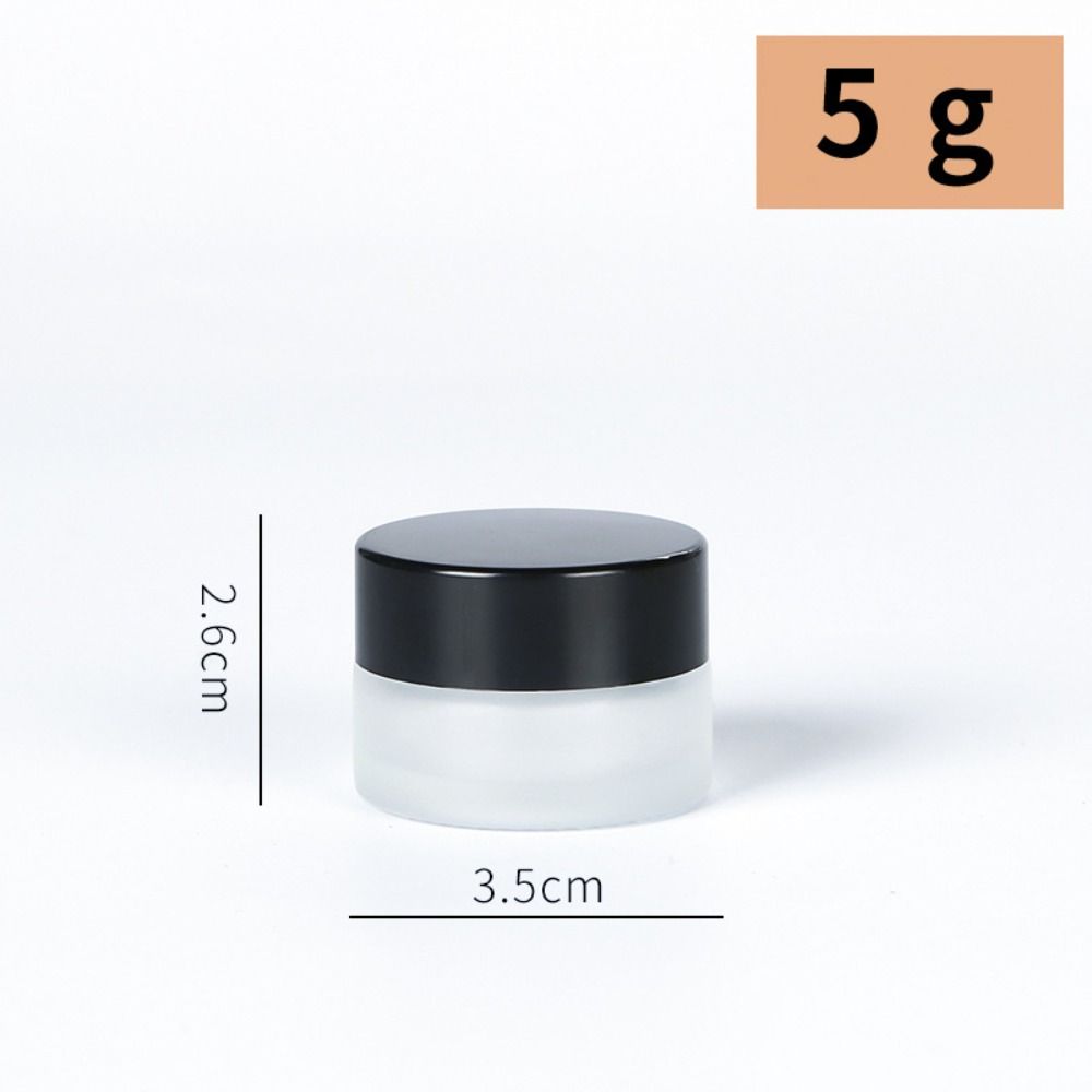 Silver/Gold/Black/White Face Cream Bottles 5-50g Makeup Jar  Cosmetic Container