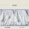 2024 Women's Chinese Style Zen Cotton-Linen Embroidered Slant-Breasted Mid-Sleeve Lace-Up Top