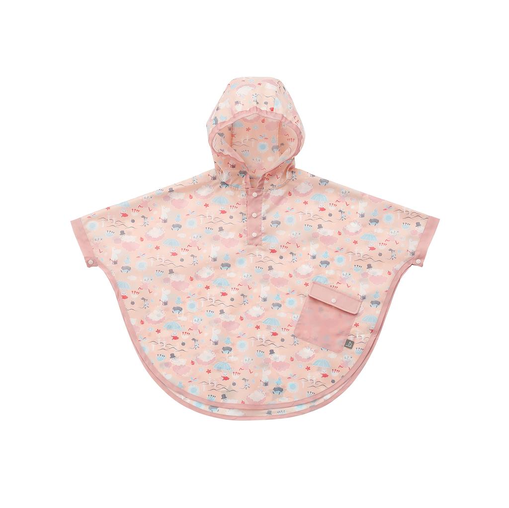 DADWAY Moomin Baby Rain Size AAMB001233281 Poncho, 80-100, Nami, Pink,