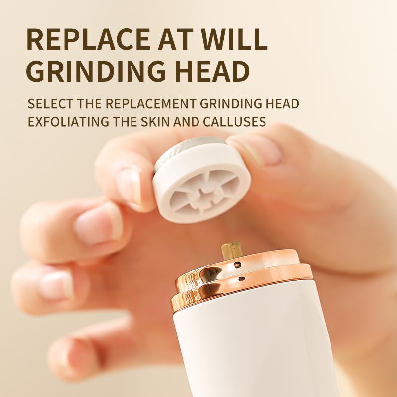USB portable foot grinder with 2 speeds and 3 grinding heads to choose from, compact and portable foot grinders