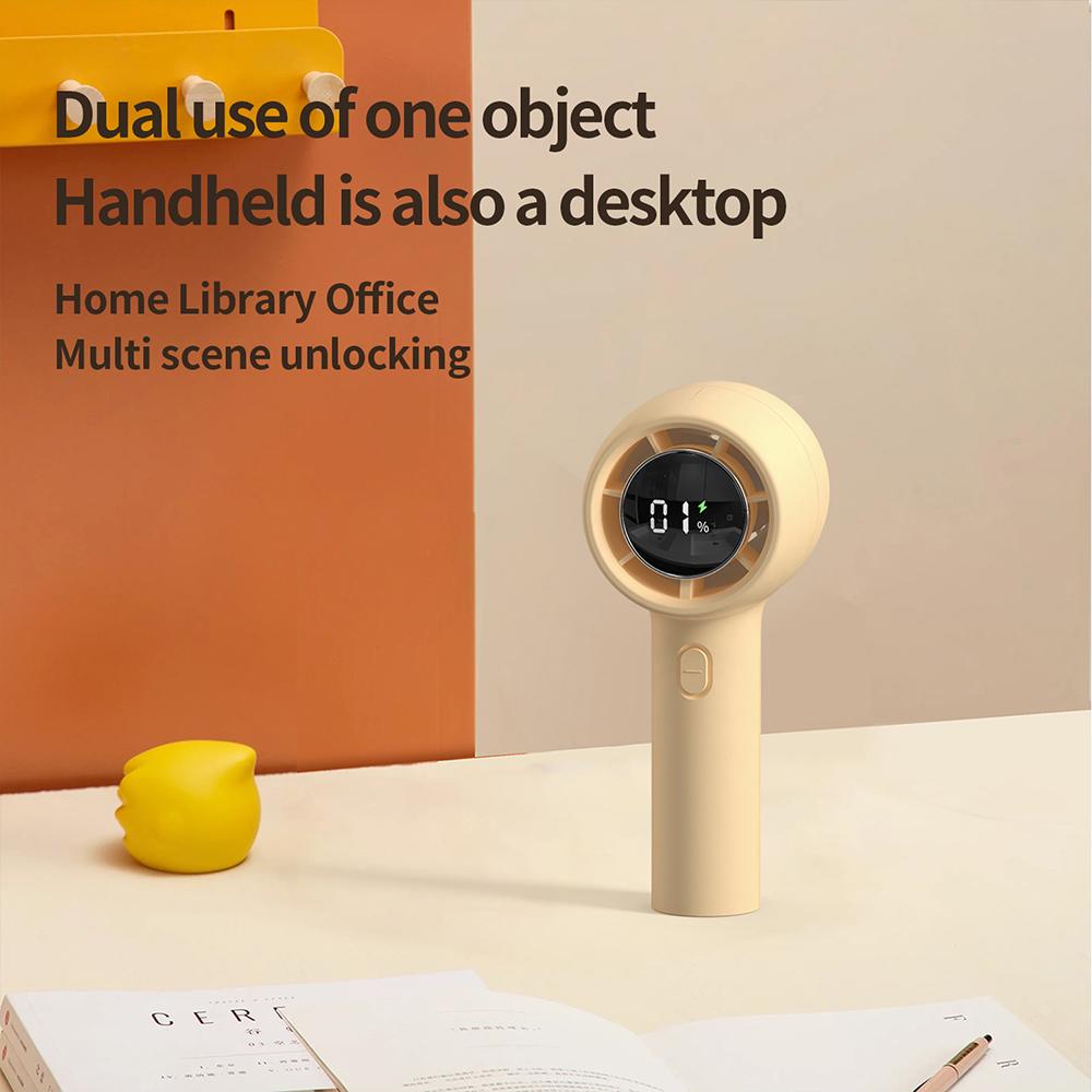 Цифровой дисплей 100 скоростей турбовентилятор уличный мини-ручной вентилятор портативный настольный вентилятор для офиса общежития