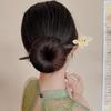 Палочки для волос из ацетата с цветком, корейские заколки Hanfu, женские палочки для волос, китайская вилка для волос, деревянная заколка для волос