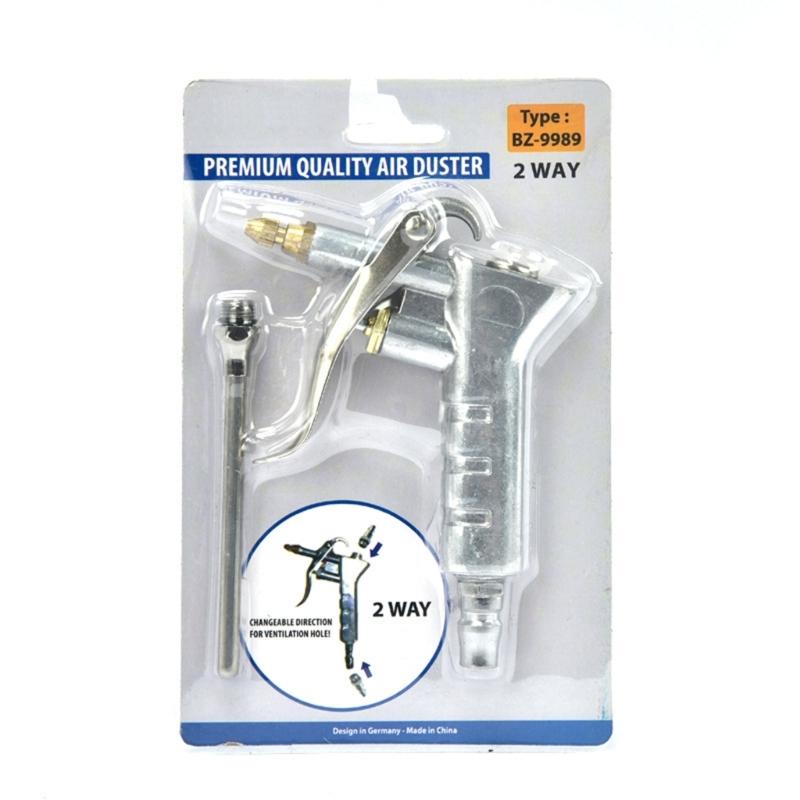 Industrial Air Blow Guns with Adjustable Air Flow Nozzle Extension Pneumatic Air Compressor Accessory Tool Dust Blow