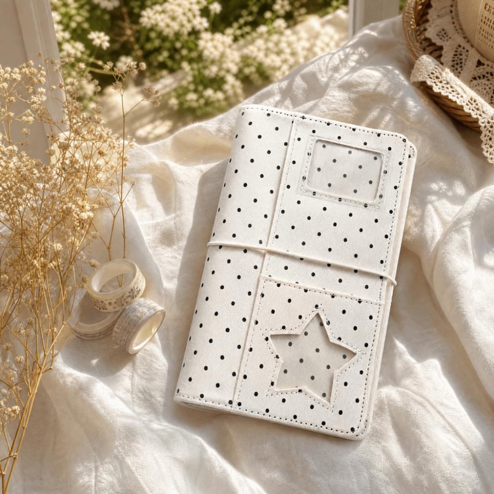 Cloth Binder Hand Account Cover Shell Polka Dot DIY Scrapbook Cover Shell Gift