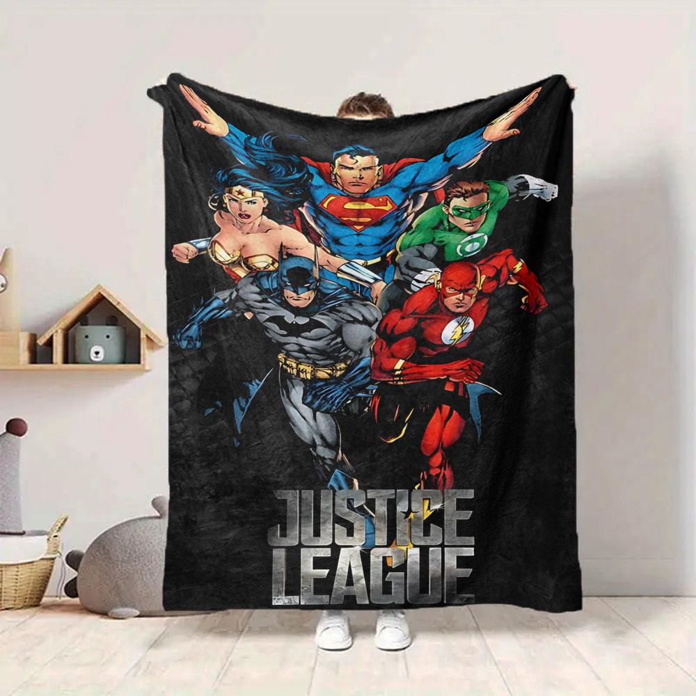 1pc Justice League Blanket Polyester Fiber, All Season Comfort for Sofa, Bed, Office, Car, Camping Ideal Home Decor & Gift, Office Comfort
