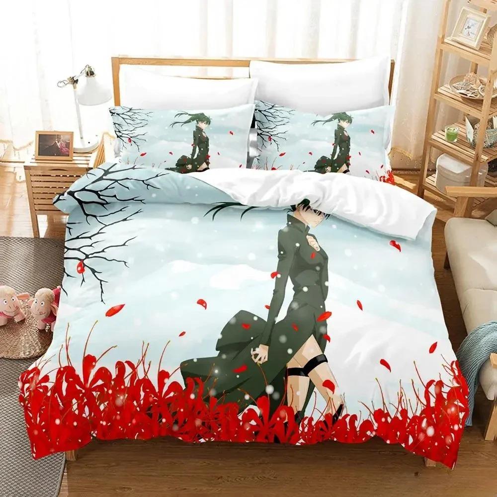 Soft Lightweight Single Twin Full Queen King New D Gray man Size Bed Adult Kid Bedroom Sets Anime parure de lit Quilt