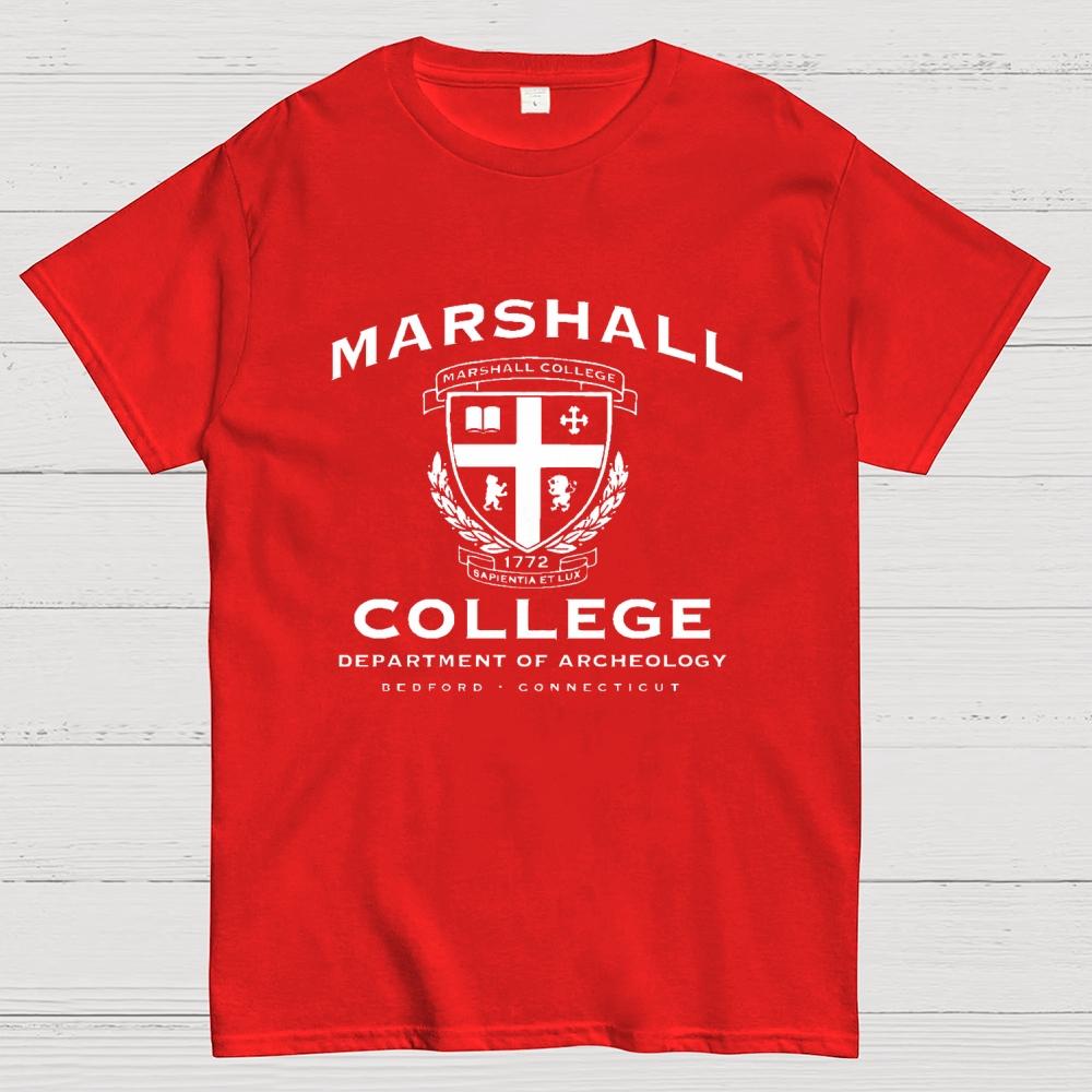 Marshall College Cotton Summer Casual Cool Loose T-Shirt