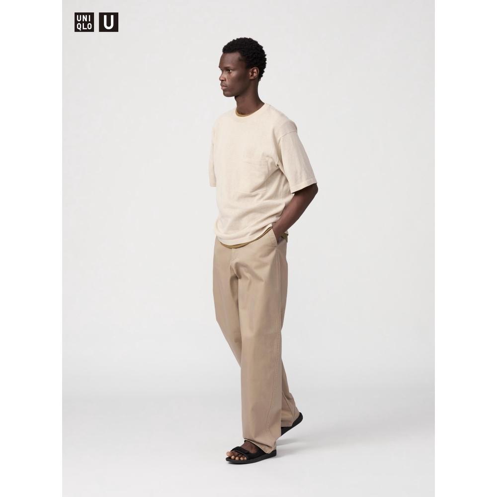 Uniqlo Широкие брюки-чиносы, длина штанины 85,5 см, длинная длина 
