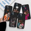 Case for Apple iPhone 11 XR XS X 13 Pro Max 14 Plus 12 Mini SE 7 8 6S 11pro 6 Black Brown Hair Girl TPU Soft Shockproof Cover