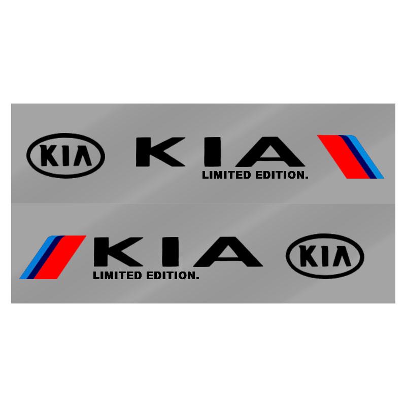 2pcs Car 3D Door Side Skirt Sticker Body Long Stripes Decals Waterproof Protective For KIA Cerato Sportage R K2 K3 K5 Sorento Sportage R Rio Soul