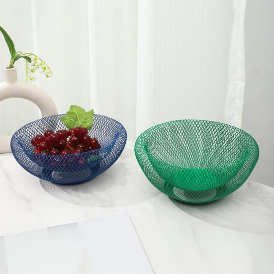 Фруктовница с дуршлагом Кухонная столешница Хранение фруктов Корзина большой емкости Железная проволока Закуски