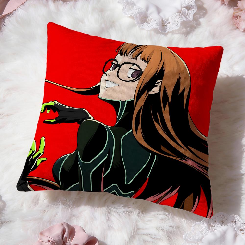 Игра p-Persona 5 Наволочка Премиум Комфорт Двусторонняя Наволочка - Дизайн Два в Одном для Любой Комнаты и Салона Автомобиля