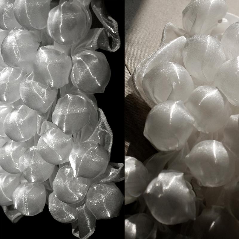 Перспективная ткань из сетчатой ткани с пузырьками сирсакера для шитья своими руками, свадебного платья, сценического костюма, фонового декора, пышная 3D кружевная ткань