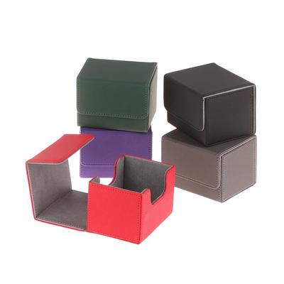 1 шт. PU Коробка для хранения колоды игровых карт Портативный Органайзер для переноски карт Держатель колоды коллекционных карточек