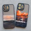 Для iPhone 16 13 Pro Max Модный синий чехол с морским пейзажем для iPhone 15 14 7 8 Plus XS X XR 16 13 12 11 14 15 Pro Max