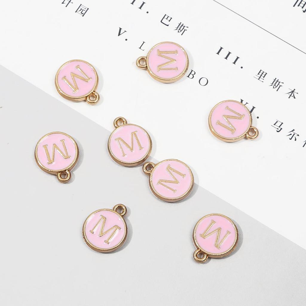 10 шт., металлическая эмаль, английские буквы, подвески, подвеска для самостоятельного изготовления ювелирных изделий, ожерелье, браслет, аксессуары