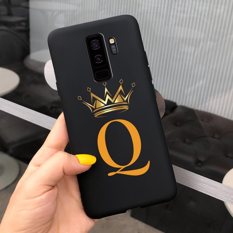 For Samsung Galaxy S9 Plus Case Stylish Couple Letters Cover Soft Silicone Phone Case For Samsung S9 S9+ Back Cover Matte Bumper