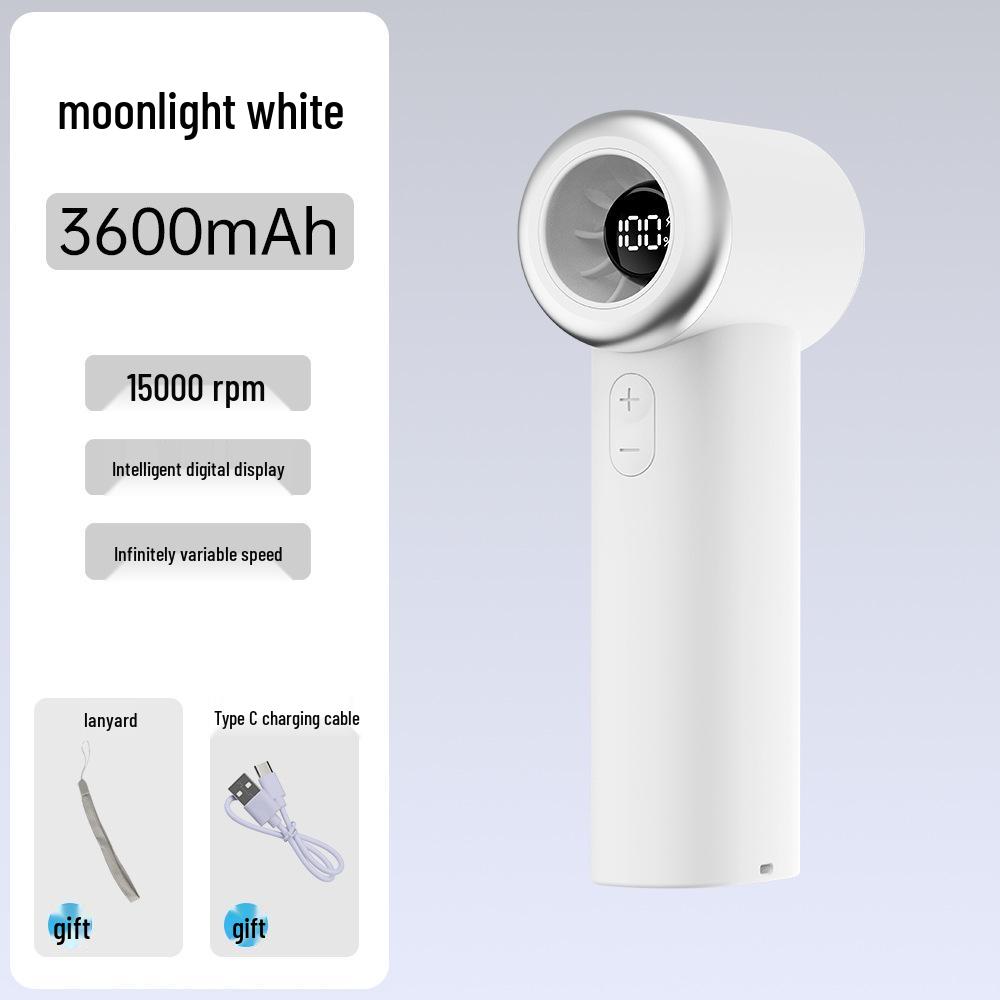 New 25-Year Portable USB Mini Fan with Digital Display – Outdoor/Desk Use, Strong Wind, Ideal Gift