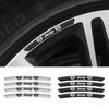 4PCS Custom Fit Car Wheel Hub Aluminum Alloy Decal for Jeep Renegade Wrangler JK JL Grand Cherokee Compass Patriot Rim Sticker ALU1