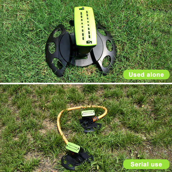 Мини-осцилляторный спринклер, вращение на 180 градусов, 16 насадок, герметичность, регулируемый, универсальный, простота установки