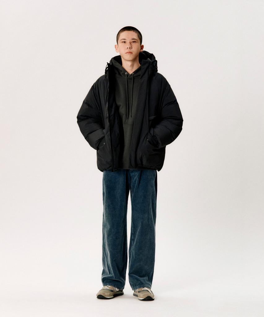 Espionage Dyer Hooded Down Parka Black