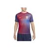 Футболка с логотипом Dri-FIT в полоску, повседневная, спортивная, с круглым вырезом и коротким рукавом, мужская, королевско-синяя FQ8648-455