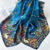 110*110 см квадратный шелковый шарф женский модный принт маленький шейный платок офисный женский пояс для волос носовой платок женский платок шаль шарф