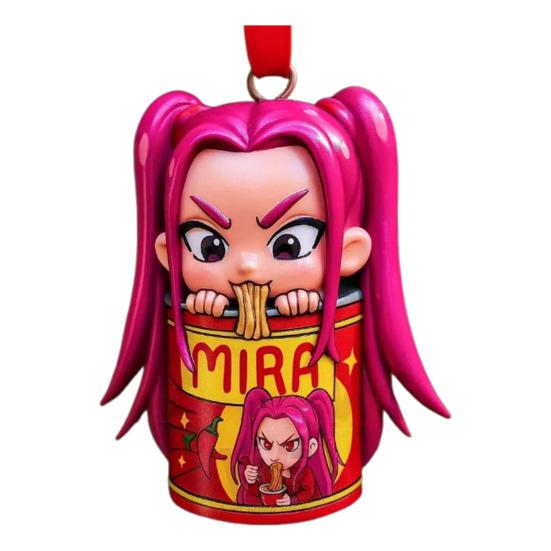 Аниме K-Pop Акриловый брелок Клинок, рассекающий демонов Миска рамена Рождественское украшение Декоративное