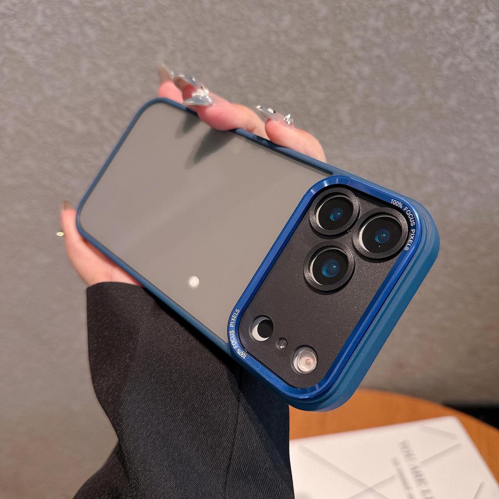 Высокопрозрачный металлический чехол для объектива для iPhone 14/15/16 Pro/Promax - Ударопрочная жесткая крышка