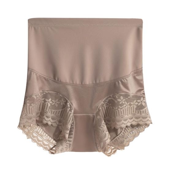 Women Panties Flower Print High Waist Tymmy Control Thin Slimming Butt-lifted Soft Anti-septic Female Intimate Clothes Underpants Underwear