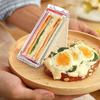 Triangle Sandwich Container Transparent Triangular Sandwiches Lunch Storage Box Leakproof Food Storage Containers For Picnic