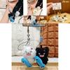 Jinnew Cute Plush Cat Phone Charm With Keychain For Collectors And Gift Lovers