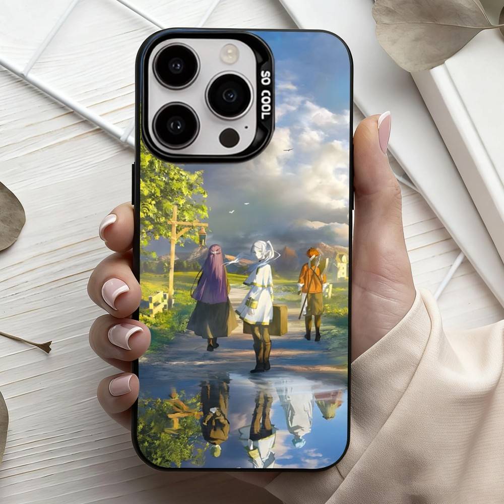 Чехол для телефона Манга Фрирен, превыше конца путешествия, для iPhone 17, 16, 15, 14, 13, 12, 11 Plus, Pro Max, Конфетный, Посеребренный Внутренний Чехол