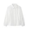2025 Spring Women's Elegant Commuter Lace Pleated Lapel Shirt