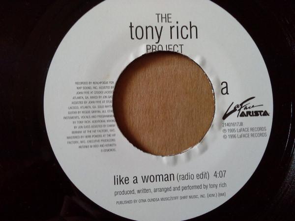 7-дюймовая пластинка TONY RICH PROJECT Like A Woman 21401617JB LAFACE 1996 UK Rap HipHopRB Б/у