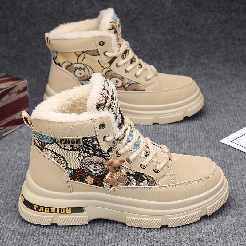 Ботинки мартин зимние новые высокие повседневные в британском стиле локомотивные средней высоты мужские ботинки