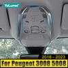 For Peugeot 3008 5008 GT 3008GT 5008GT 2016 2017 2018 2019 2020 2021 2022 2023 Car Front Rear Reading Lamp Cover Accessories