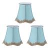 3Pcs Fabric Lampshade ClipType Modern European Style E14 Lamp Cover for Home Hotel KTV Green