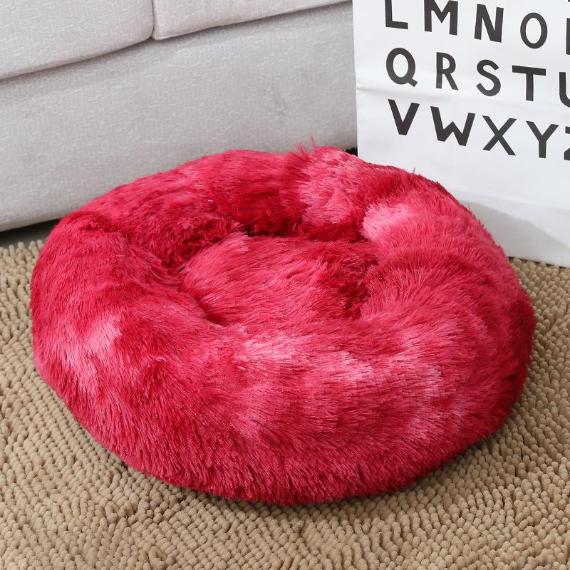 Doghouse Detachable Round Plush Pet Litter Cat Litter Warm Pet Supplies Dog Bed Pet Bed Pet Mat