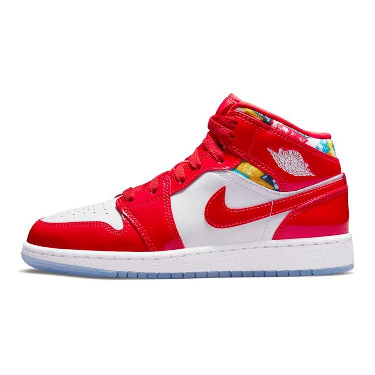 Jordan 1 Свитер Mid Barcelona Красный Лакированный GS DC7248-600