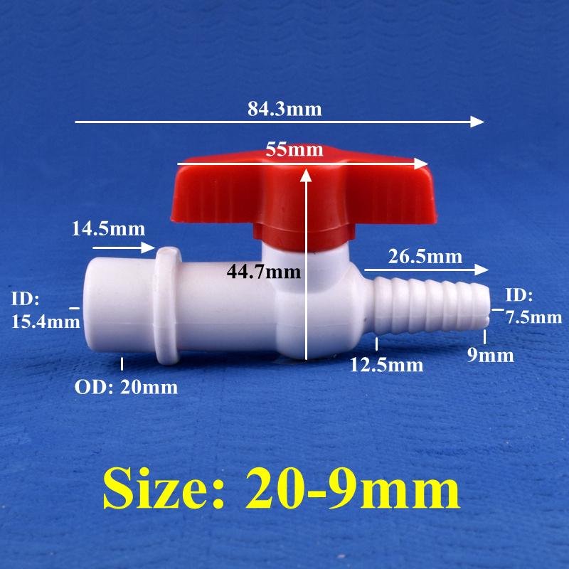 10 шт./лот пластиковый переходной тройник 8 мм 10 мм крестообразный 4-ходовой 5-ходовой соединитель 1/2" клапан ПВХ шаровой кран