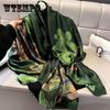 Elegant Women's Scarf - Soft, Breathable & Sun-Protective with Chic Floral Print for Autumn Fashion