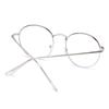 Women Men Round Portable Ultra Light Frame Eye Protection Anti-Blue Light Eyeglasses Metal Glasses