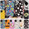 Чехол для iPhone 16 15 Plus 14 13 12 11 Pro 8 7 6S 6 SE 5S X XR XS Max Realme C30 C33 C31 9I Black Sofe Cover NI39 Snoopy Peanuts