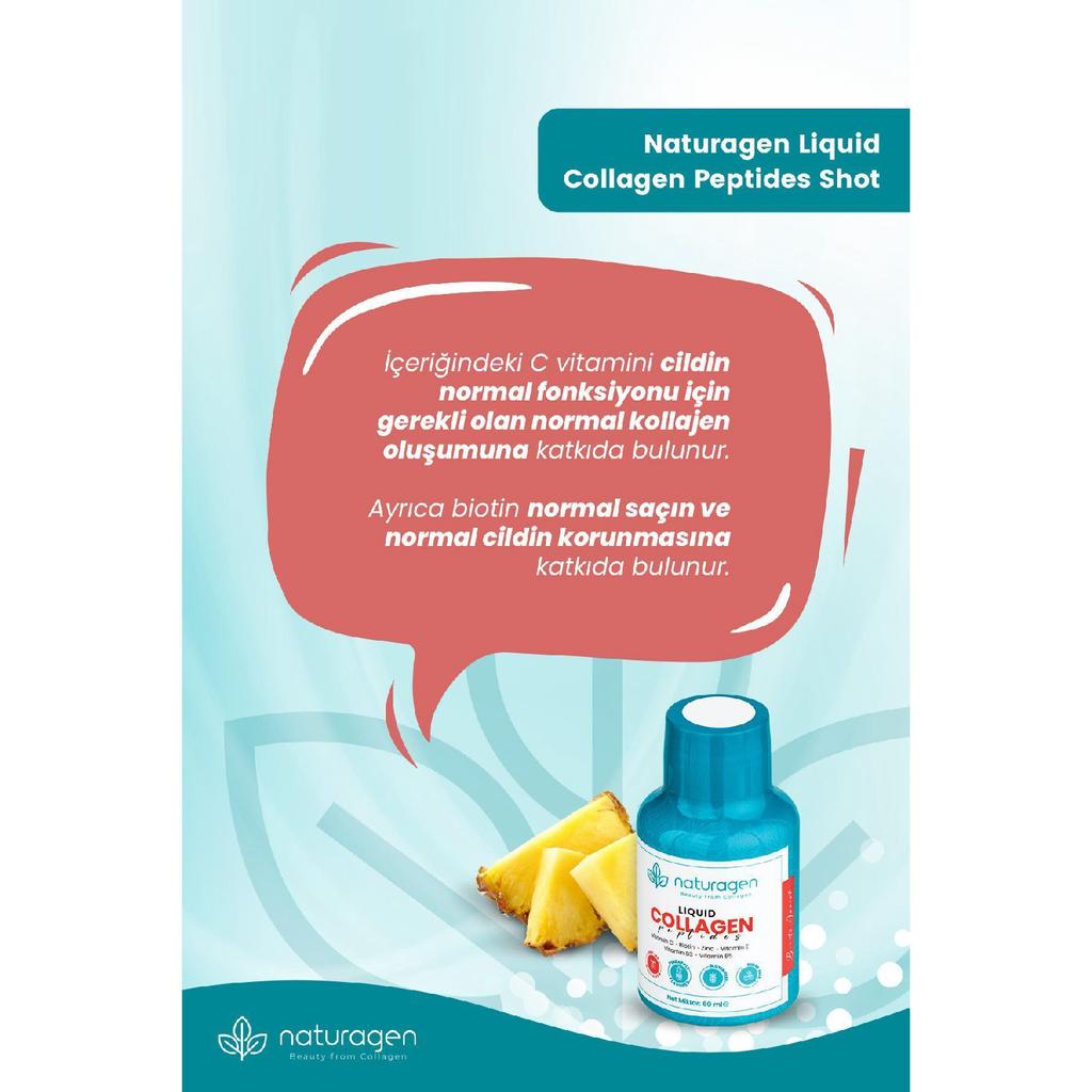 Коллагеновый жидкий коллагеновый шот со вкусом ананаса 60 мл X12 флаконов Тип 1