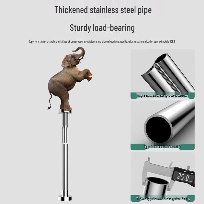 ZISIZ Stainless Steel Undermount Sink Support Rod