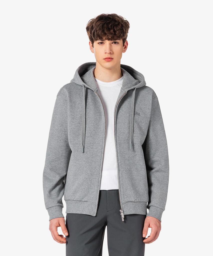 Мужская толстовка Lacoste на молнии из французского терри Базовая Sh317E-56G 5Hi