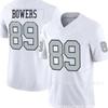 Brock Bowers Raiders 89 Football Trikot Herren Sportliches T-Shirt Ganzjahres-Sportoberteil